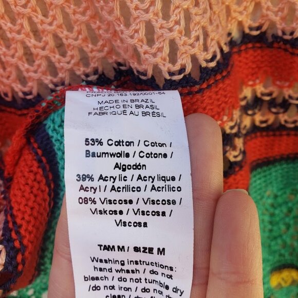 5/$100 SALE -  Anthropologie Cecilio Prado Long Striped Kimono Knit Duster - Picture 8 of 8